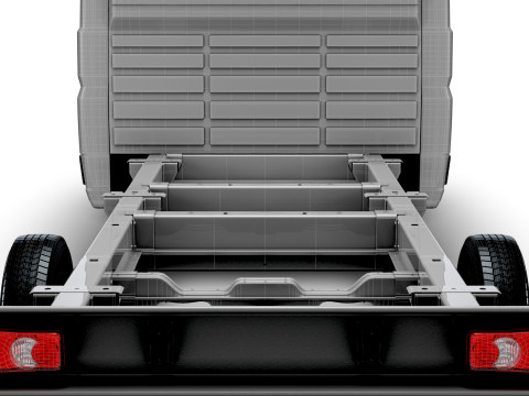 Sasis Peugeot Boxer DoubleCab L4 2026 Model 3D