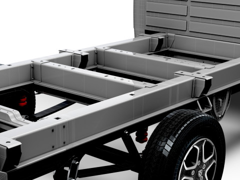 Sasis Peugeot Boxer DoubleCab L4 2026 Model 3D