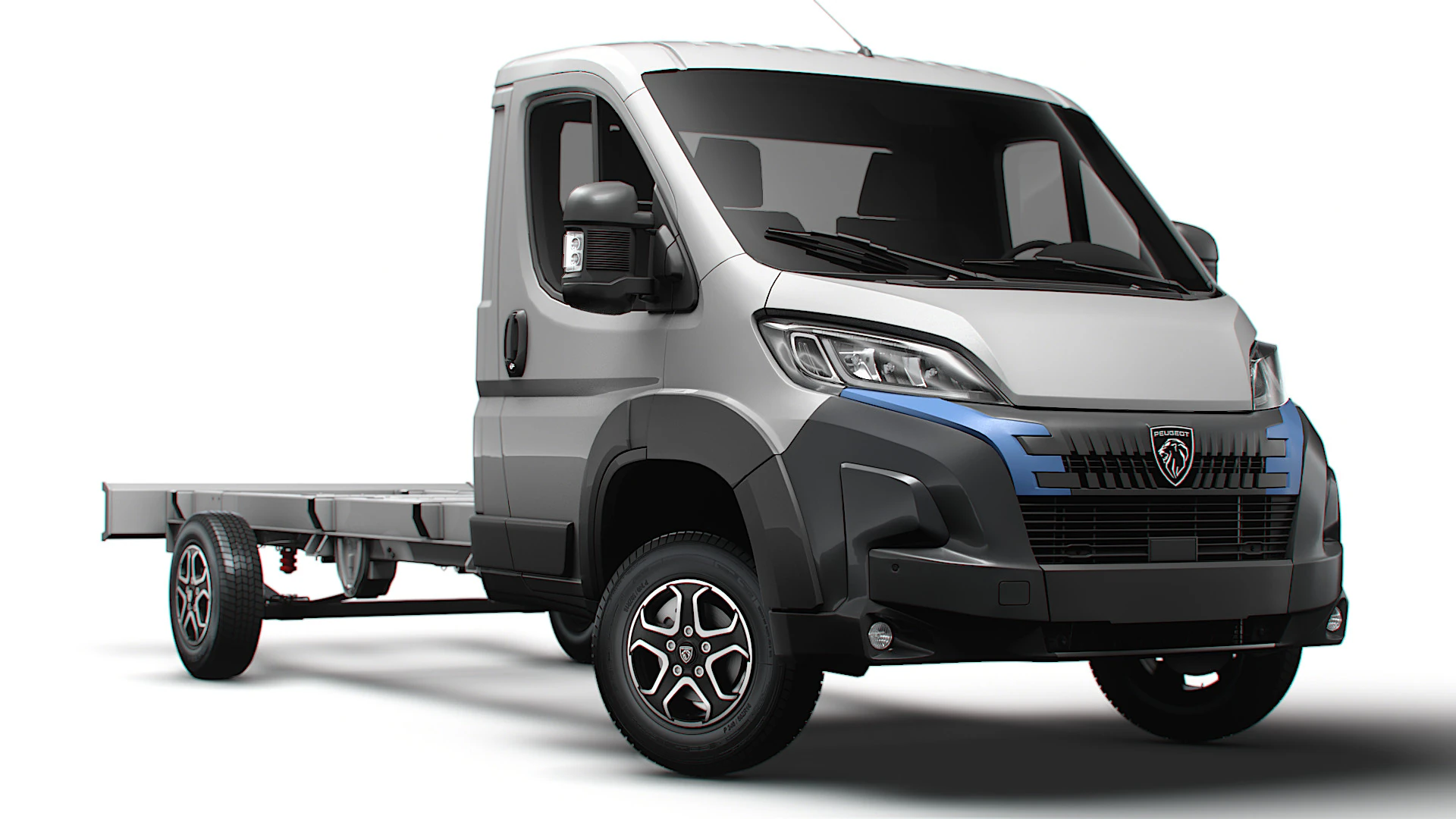 Peugeot Boxer Chassis SingleCab L4 2026 3D Model .c4d .max .obj .3ds .fbx .stl .blend 