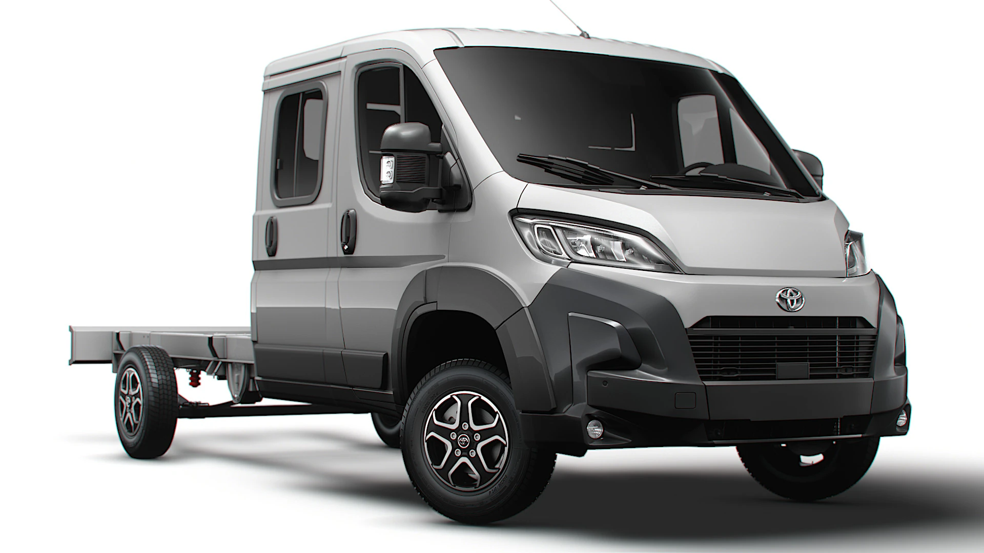 Toyota ProAce Max Chassis DoubleCab L4 2026 3D Model .c4d .max .obj .3ds .fbx .stl .blend 