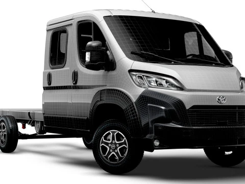 Toyota ProAce Max Chassis DoubleCab L4 2026 3D Model