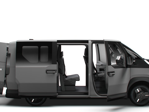 KIA PV5 Cargo Crew L2H1 HQInterior 2026 3D Model