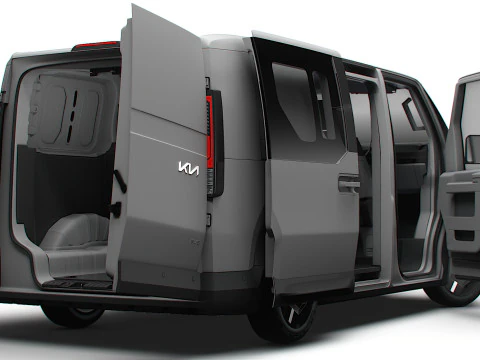 KIA PV5 Cargo Crew L2H1 HQInterni 2026 Modello 3D