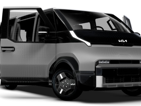 KIA PV5 Cargo Crew L2H1 HQInterior 2026 3D Model