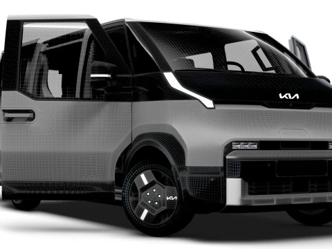 KIA PV5 Cargo Crew L2H1 HQInterni 2026 Modello 3D