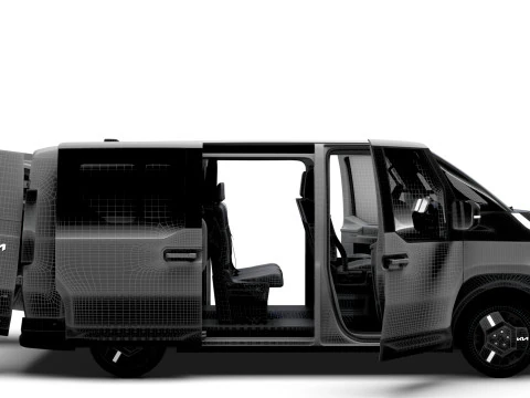 KIA PV5 Cargo Crew L2H1 HQInterni 2026 Modello 3D