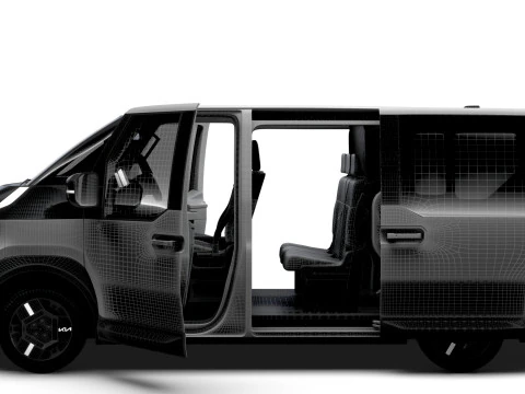 KIA PV5 Cargo Crew L2H1 HQInterni 2026 Modello 3D