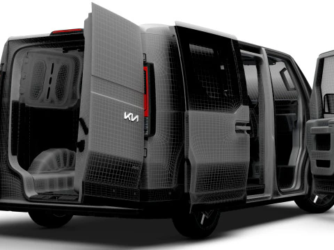 KIA PV5 Cargo Crew L2H1 HQInterni 2026 Modello 3D
