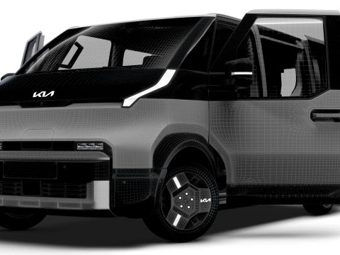 KIA PV5 Cargo Crew L2H1 HQInterni 2026 Modello 3D