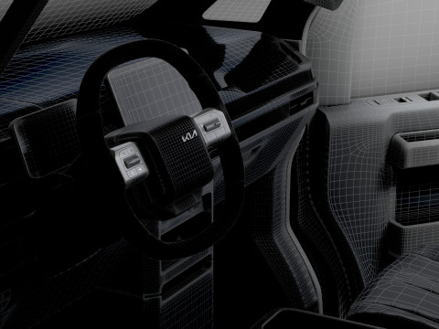 KIA PV5 Cargo Crew L2H1 HQInterior 2026 3D Model