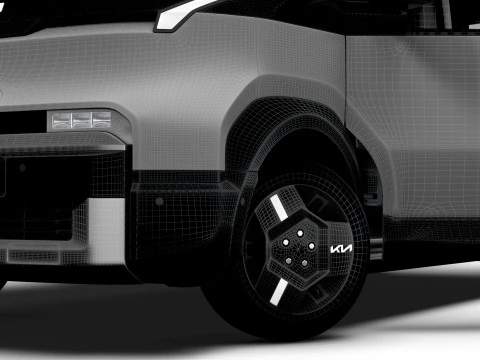 KIA PV5 Cargo Crew L2H1 HQInterni 2026 Modello 3D