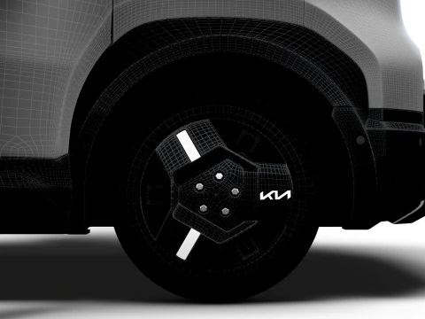KIA PV5 Cargo Crew L2H1 HQInterni 2026 Modello 3D