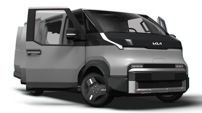KIA PV5 Cargo L2H1 HQInterior 2026 3D Model .c4d .max .obj .3ds .fbx .stl .blend 