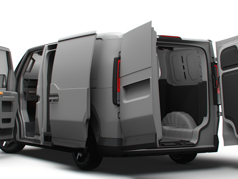 KIA PV5 Cargo L2H1 HQInterior 2026 3D Model