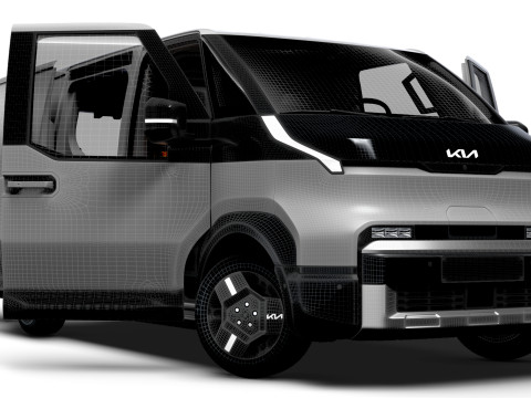 KIA PV5 Cargo L2H1 HQInterior 2026 3D Model