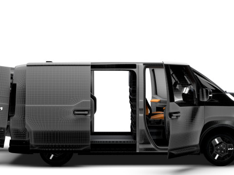 KIA PV5 Cargo L2H1 HQInterior 2026 3D Model