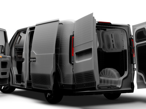 KIA PV5 Cargo L2H1 HQInterior 2026 3D Model