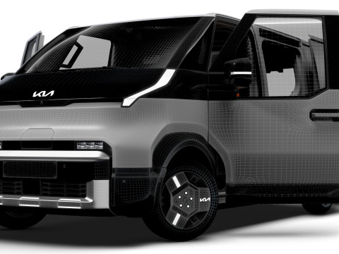KIA PV5 Cargo L2H1 HQInterior 2026 3D Model