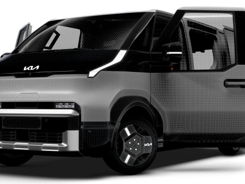 KIA PV5 Cargo L2H1 HQInterior 2026 3D Model