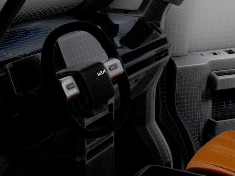 KIA PV5 Cargo L2H1 HQInterior 2026 3D Model