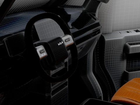 KIA PV5 Cargo L2H1 HQInterior 2026 3D Model