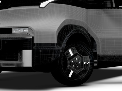 KIA PV5 Cargo L2H1 HQInterior 2026 3D Model