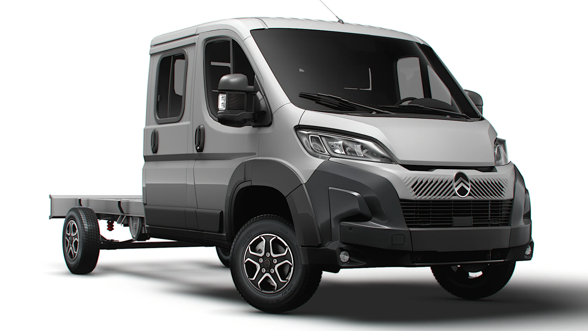 Citroen Jumper Chassis DoubleCab L3 2026 3D Model .c4d .max .obj .3ds .fbx .stl .blend 