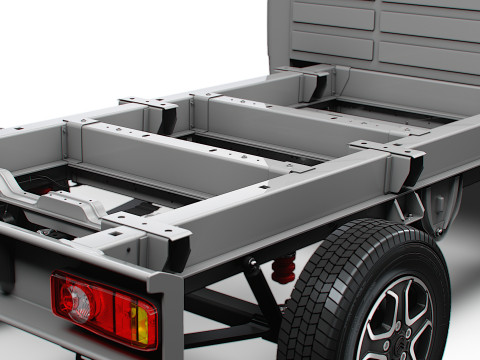 Citroen Jumper Podwozie DoubleCab L3 2026 Model 3D