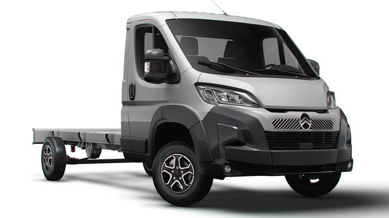 Citroen Jumper Chassis SingleCab L3 2026 3D Modell .c4d .max .obj .3ds .fbx .stl .blend 