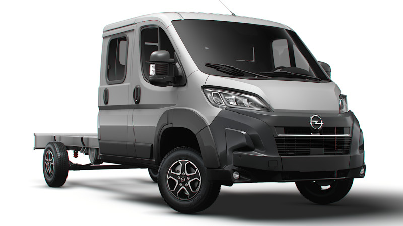 Sasis Opel Movano DoubleCab L3 2026 Model 3D .c4d .max .obj .3ds .fbx .stl .blend 