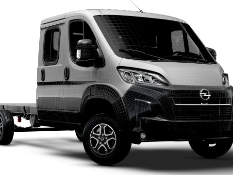 Sasis Opel Movano DoubleCab L3 2026 Model 3D