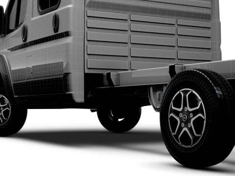 Sasis Opel Movano DoubleCab L3 2026 Model 3D