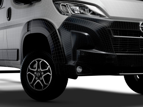 Sasis Opel Movano DoubleCab L3 2026 Model 3D