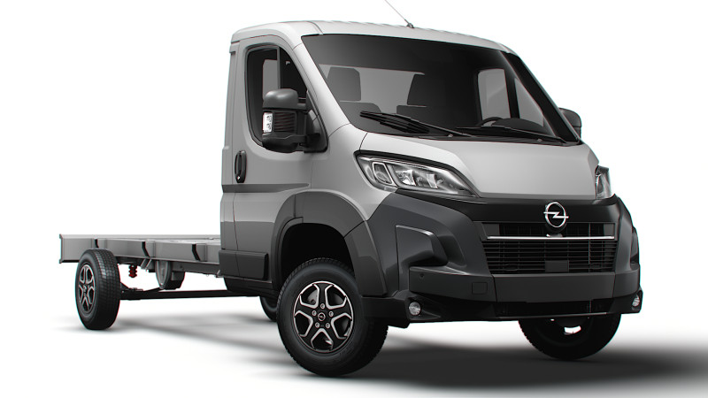 欧宝 Movano 底盘 SingleCab L3 2026 3D 模型 .c4d .max .obj .3ds .fbx .stl .blend 