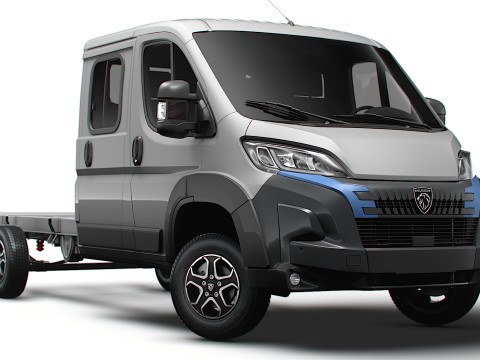 Peugeot Boxer Chasis Doble Cabina L3 2026 Modelo 3D