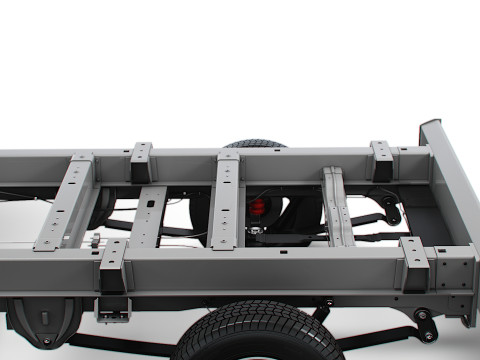 Sasis Peugeot Boxer DoubleCab L3 2026 Model 3D