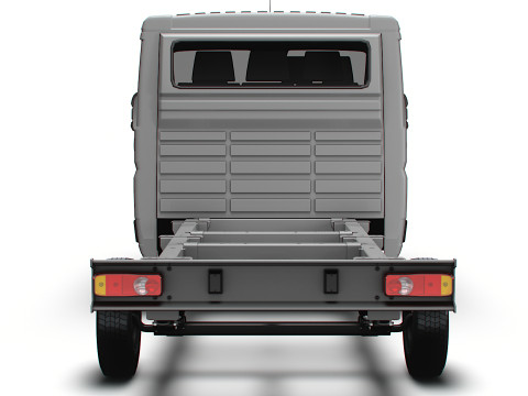Sasis Peugeot Boxer DoubleCab L3 2026 Model 3D
