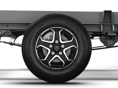 Sasis Peugeot Boxer DoubleCab L3 2026 Model 3D