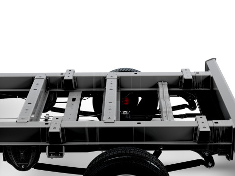 Sasis Peugeot Boxer DoubleCab L3 2026 Model 3D