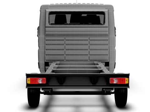 Sasis Peugeot Boxer DoubleCab L3 2026 Model 3D