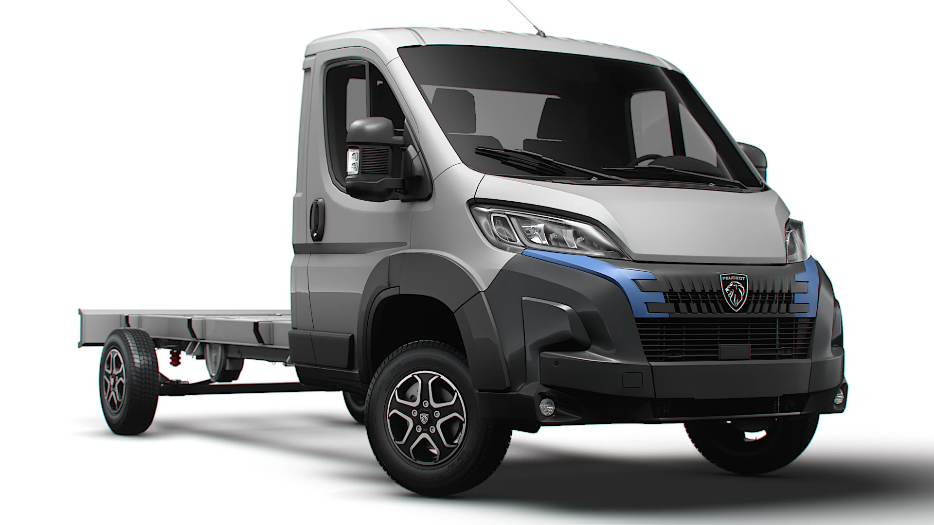 Peugeot Boxer Chassis SingleCab L3 2026 3D Model .c4d .max .obj .3ds .fbx .stl .blend