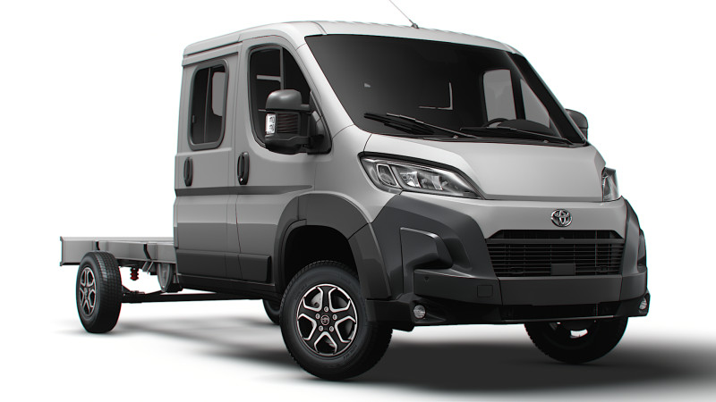 Toyota ProAce Max Telaio DoppiaCab L3 2026 Modello 3D .c4d .max .obj .3ds .fbx .stl .blend