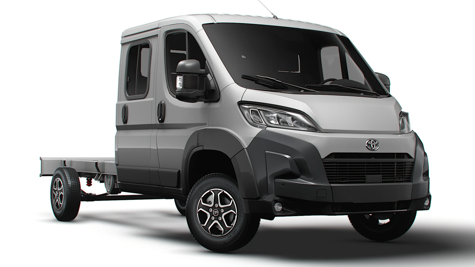 Toyota ProAce Max Chassis DoubleCab L3 2026 3D Model .c4d .max .obj .3ds .fbx .stl .blend 
