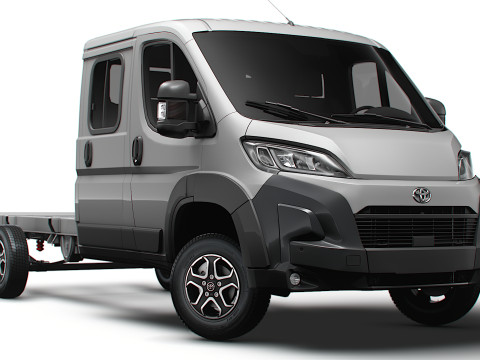 トヨタ プロエース マックス シャーシ ダブルキャブ L3 2026 3Dモデル