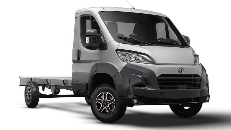 トヨタ プロエース マックス シャーシ シングルキャブ L3 2026 3Dモデル .c4d .max .obj .3ds .fbx .stl .blend 