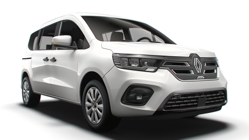 Renault Kangoo E Tech Tourneo LWB 2026 Model 3D .c4d .max .obj .3ds .fbx .stl .blend 