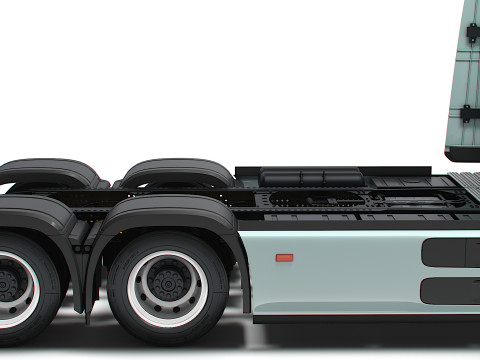 Sasis Mercedes Benz eActros Pro600 6x2 2026 Model 3D