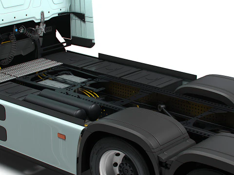 Mercedes Benz eActros Pro600 6x2 Chassis 2026 3D Model