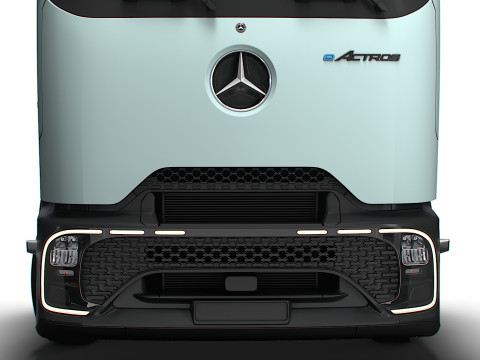 Sasis Mercedes Benz eActros Pro600 6x2 2026 Model 3D