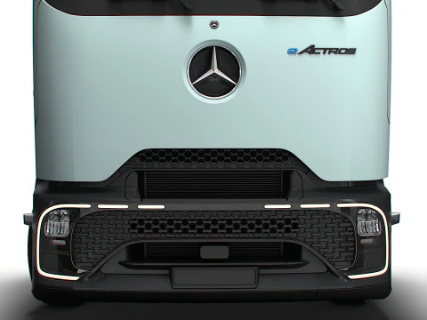 Mercedes Benz eActros Pro600 6x2 Chassis 2026 3D Model